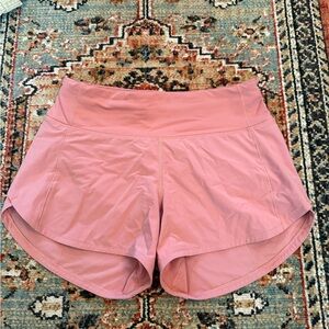 lululemon Athletic Shorts Speed Up Dusty Pink Color